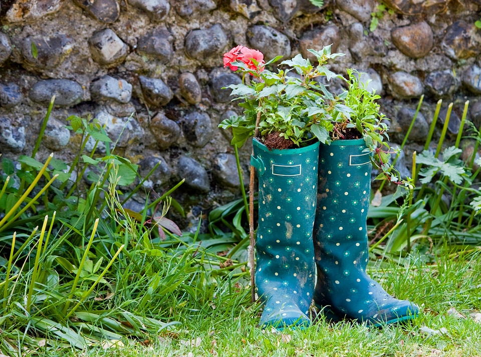 Galoshes green pretty