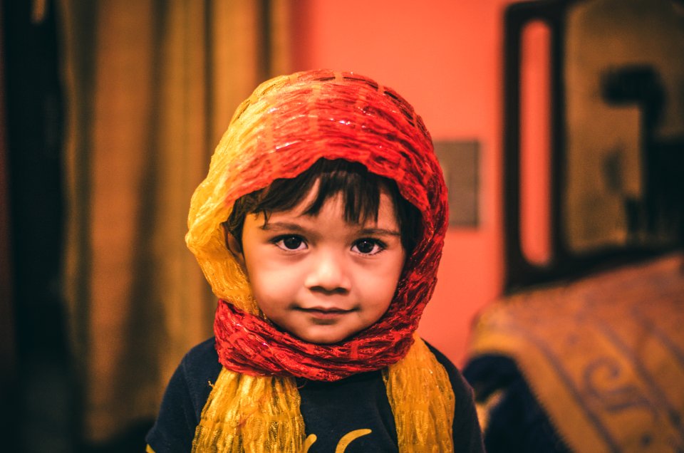 Girl Wearing Headscarf