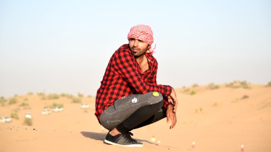 Man Wearing Black And Red Checkered Dress Shirt