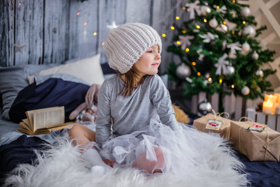 Photograph Girl Winter Sitting photo