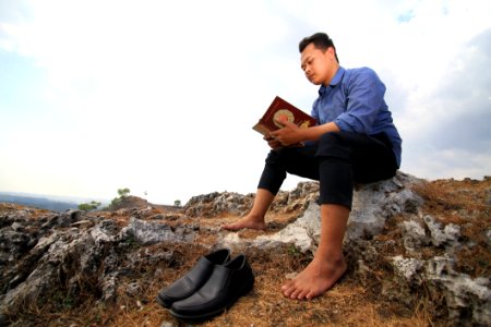 Man Reading A Book photo