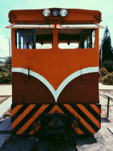 Orange White And Brown Train photo