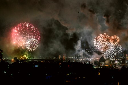 Fireworks Display At Sydney Opera House photo