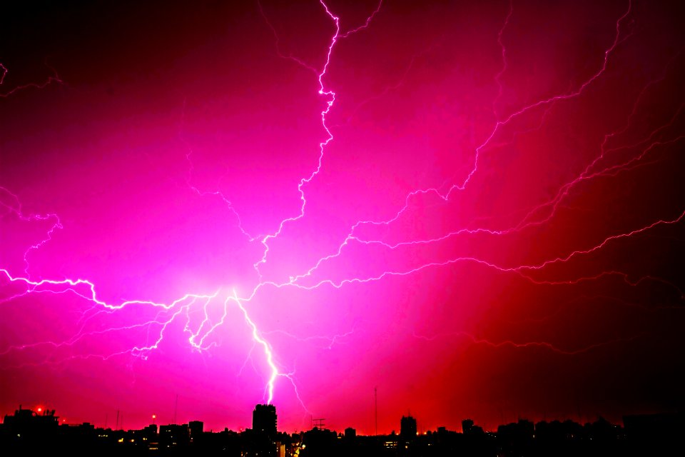 Lightning During Night Time