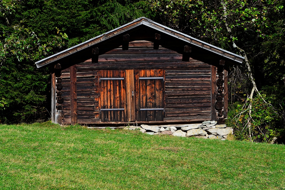 Log cabin wood nature