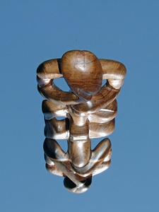 Holzfigur sky light