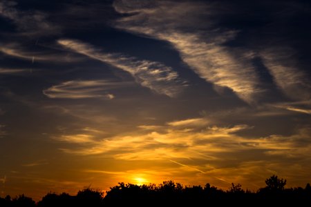 Clouds Dusk Horizon photo