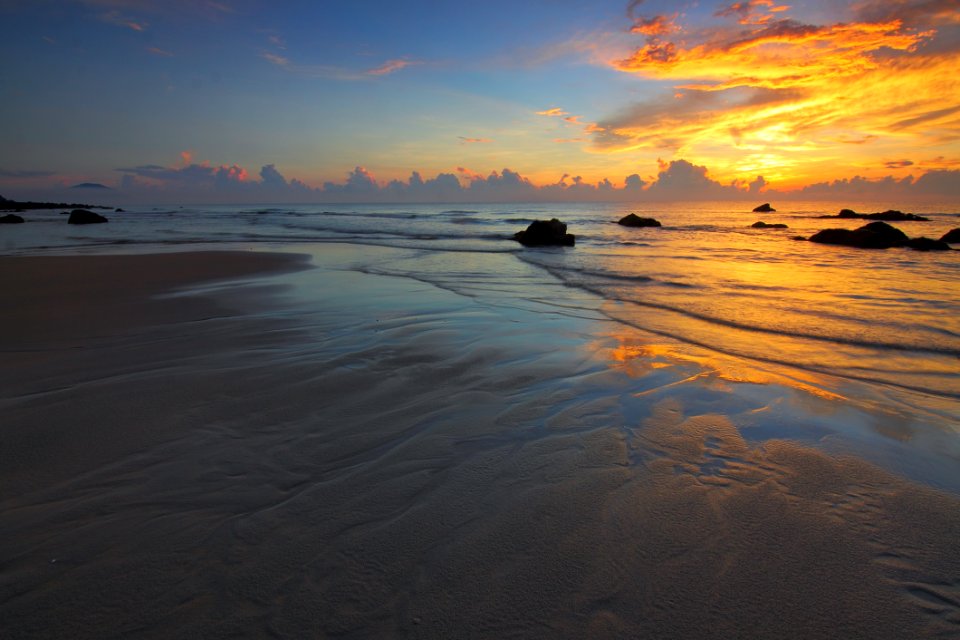 Beach Clouds Dawn