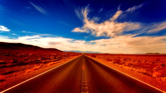 Road Sky Horizon Ecosystem