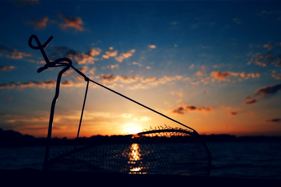 Fishing Sunset Horizon