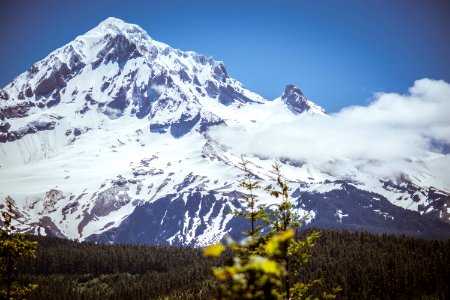 Snow Covered Mountain Peak photo