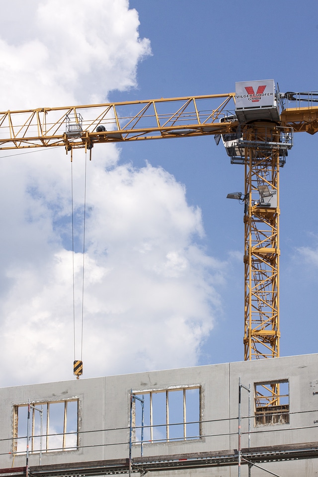 Site sky construction work