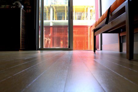 Wooden Floor Leading To A Balcony photo