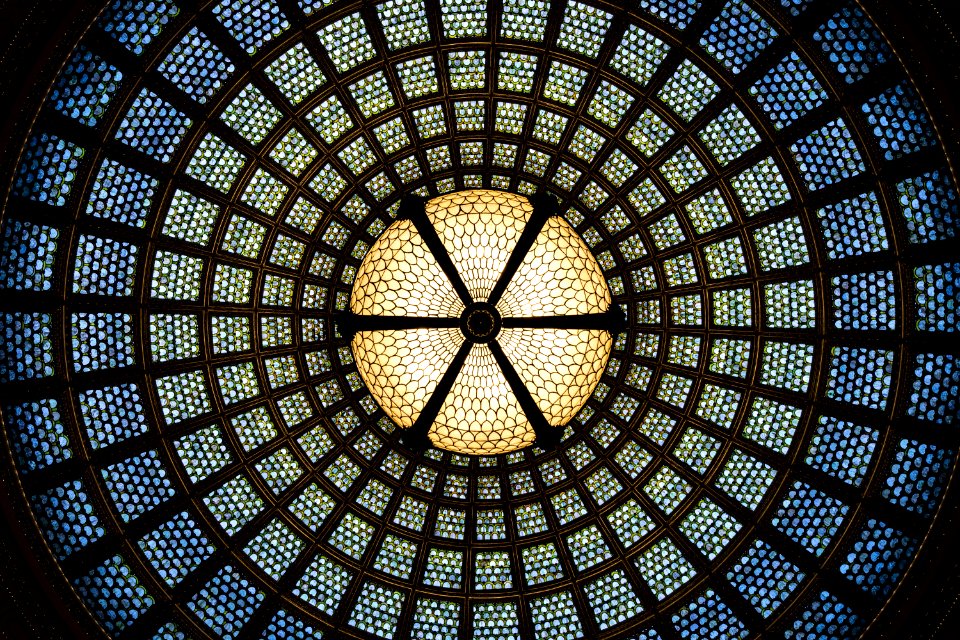 Dome Symmetry Glass Stained Glass photo