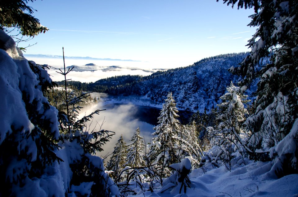 Snowy Mountain Lake