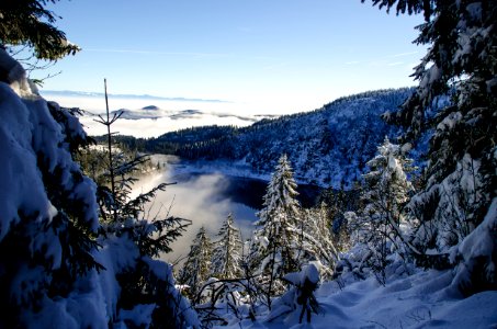 Snowy Mountain Lake