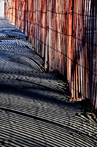 Winter Beach Fence