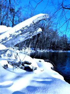 Countryside Lake In Winter photo