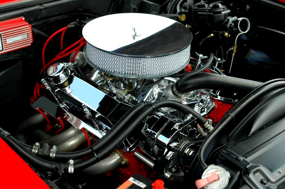 Black And White Round Car Air Filter