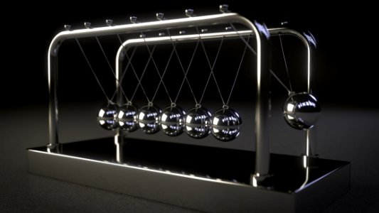 Silver Newton Ball