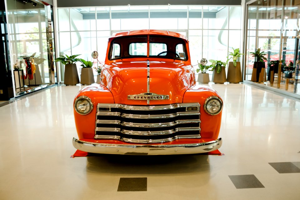 Orange Colored Chevrolet