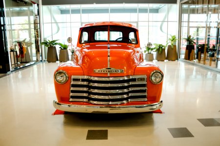 Orange Colored Chevrolet