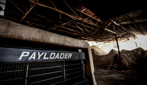 Black Payloader In Hanger