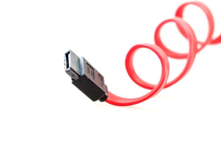 Red And Black Usb Cable photo