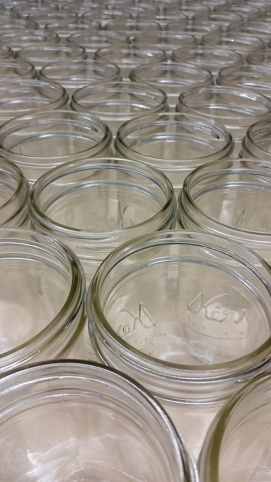 Glass jar container healthy