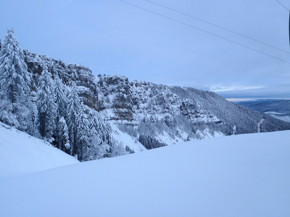 Clouds winter snow photo