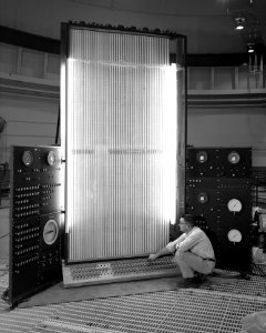 John Hire Adjusts Instrument Console