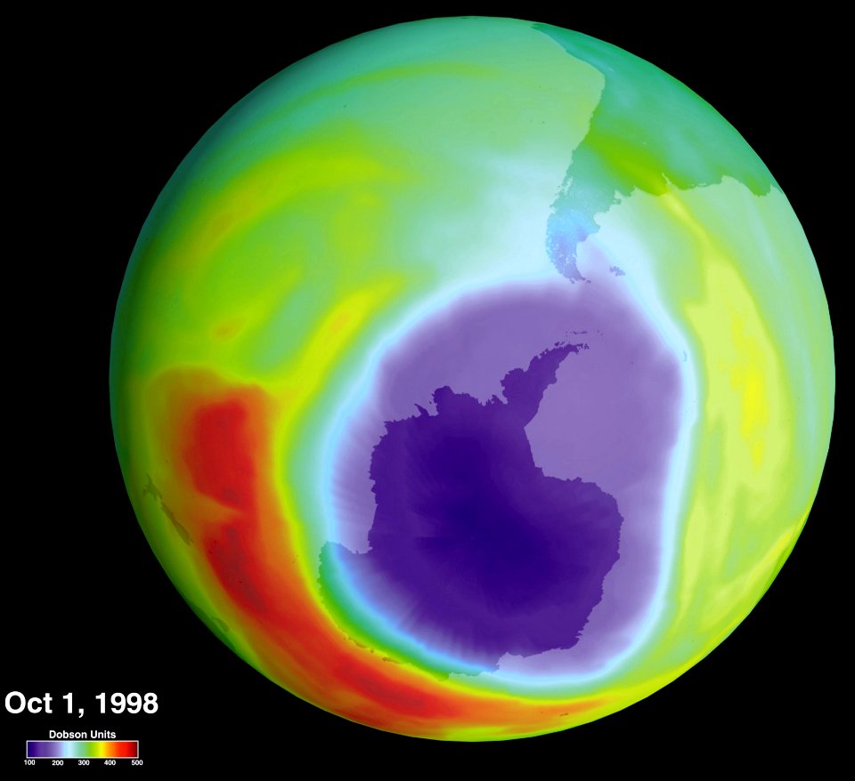 Hole In The Ozone Layer Over Antarctica