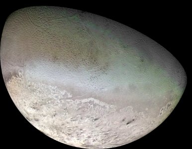 Global Color Mosaic Of Triton