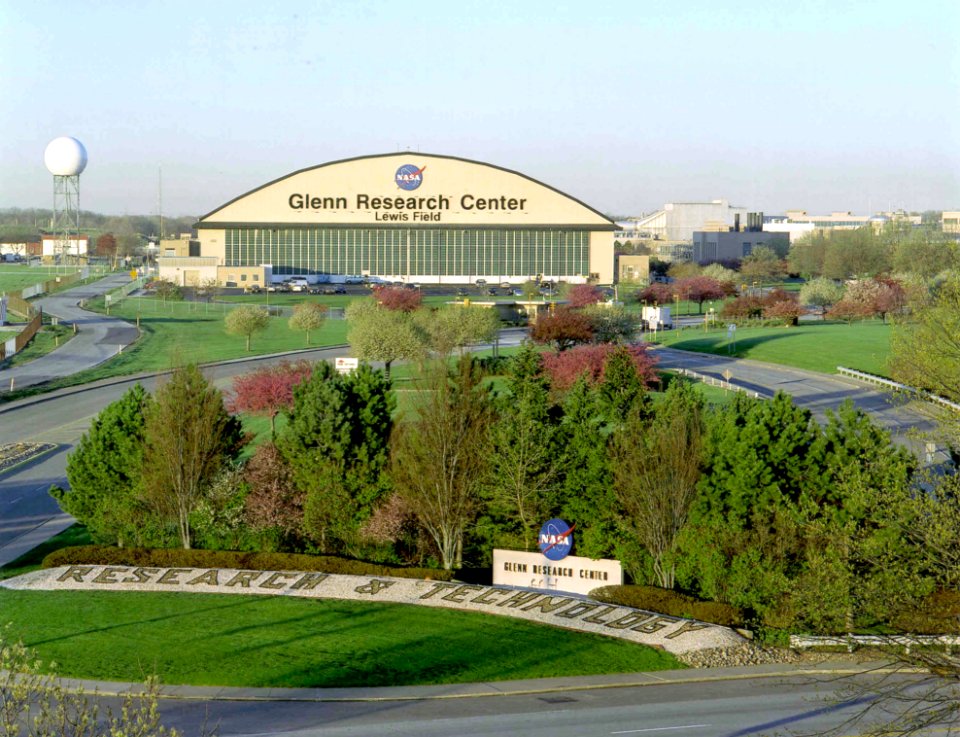 Main Gate And Hangar At The Glenn Research Center