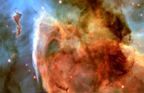 Light And Shadow In The Carina Nebula