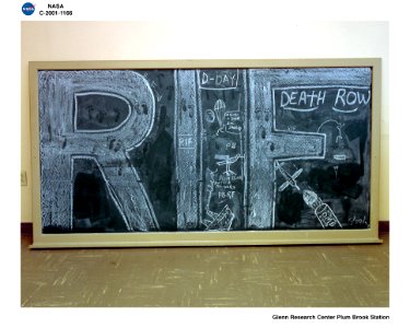 Blackboard Graffiti RIF (reduction In Force) photo