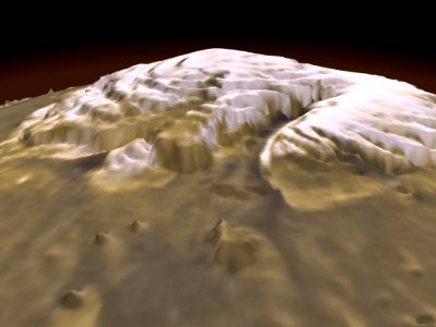 3-D View Of Mars
