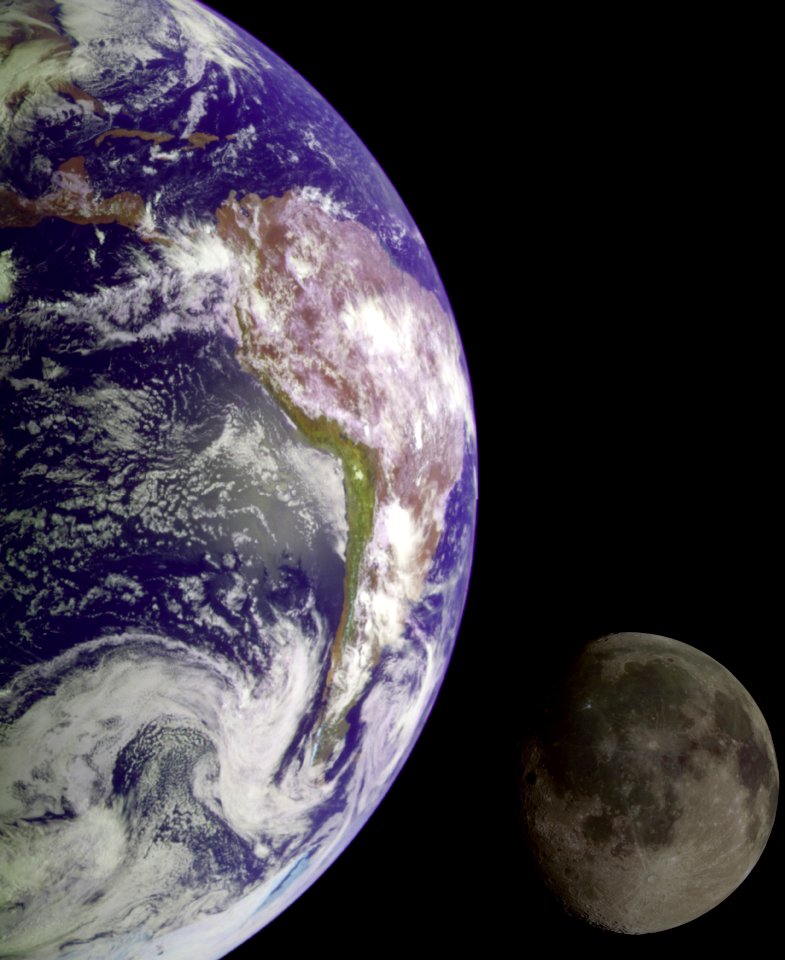 The Earth And Moon