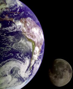 The Earth And Moon