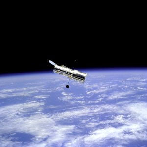 Hubble Space Telescope And Earth Limb