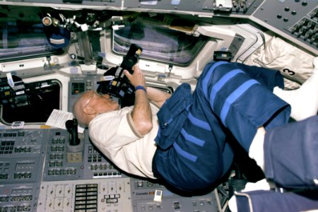 Glenn Photographs From The Flight Deck
