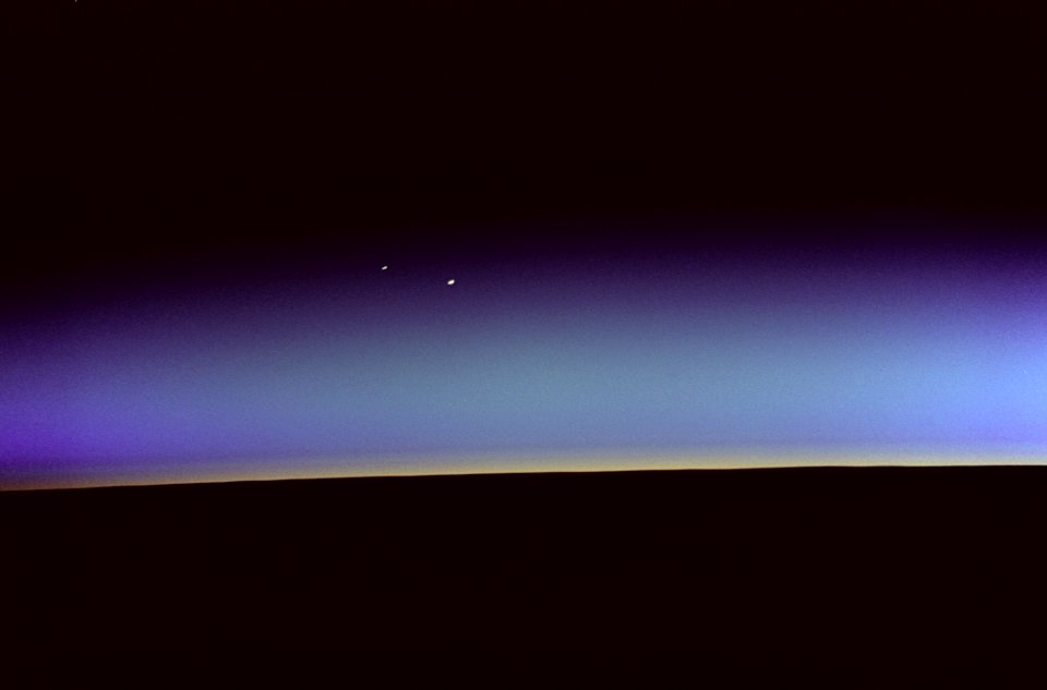 Orbital Sunrise With Venus And Mars