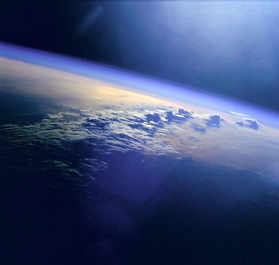 Clouds And Sunglint Over Indian Ocean