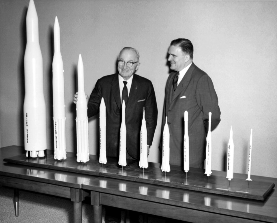 Truman Receives Rocket Models