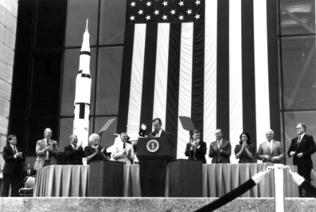 President George Bush And Apollo 11 Astronauts photo