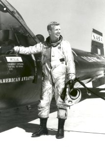 Joe Walker Beside An X-15 Airplane