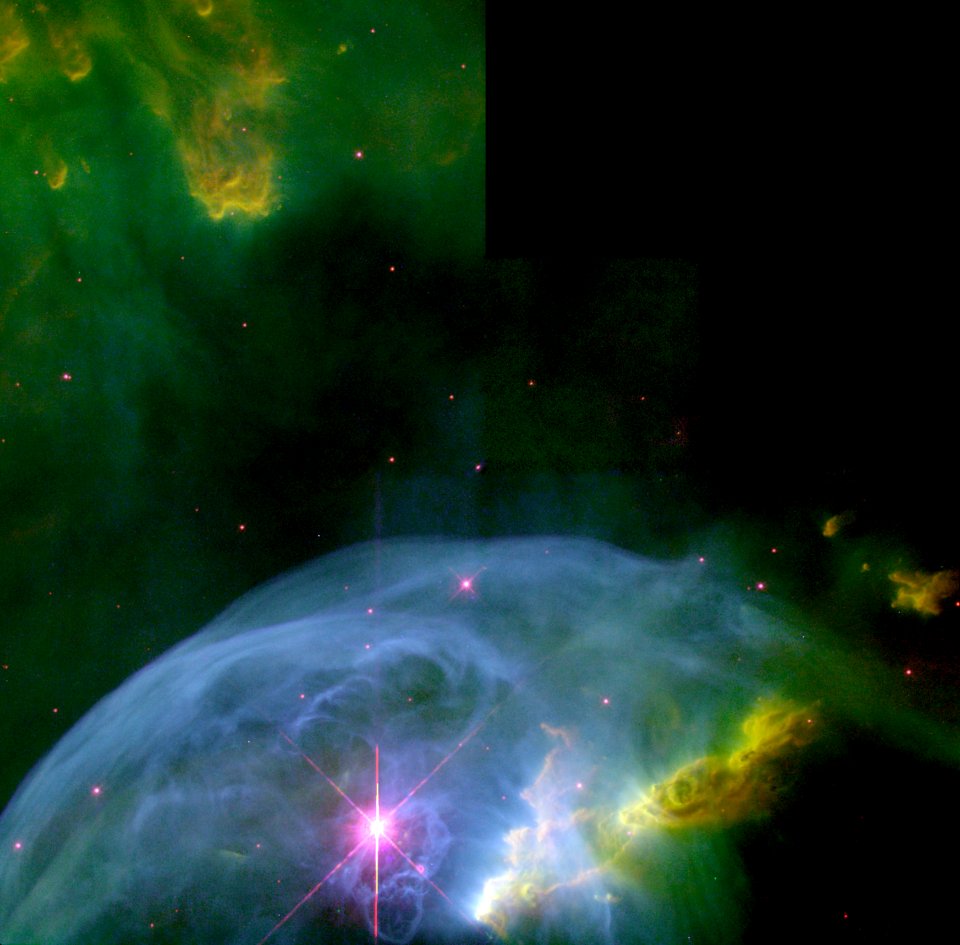 An Expanding Bubble In Space