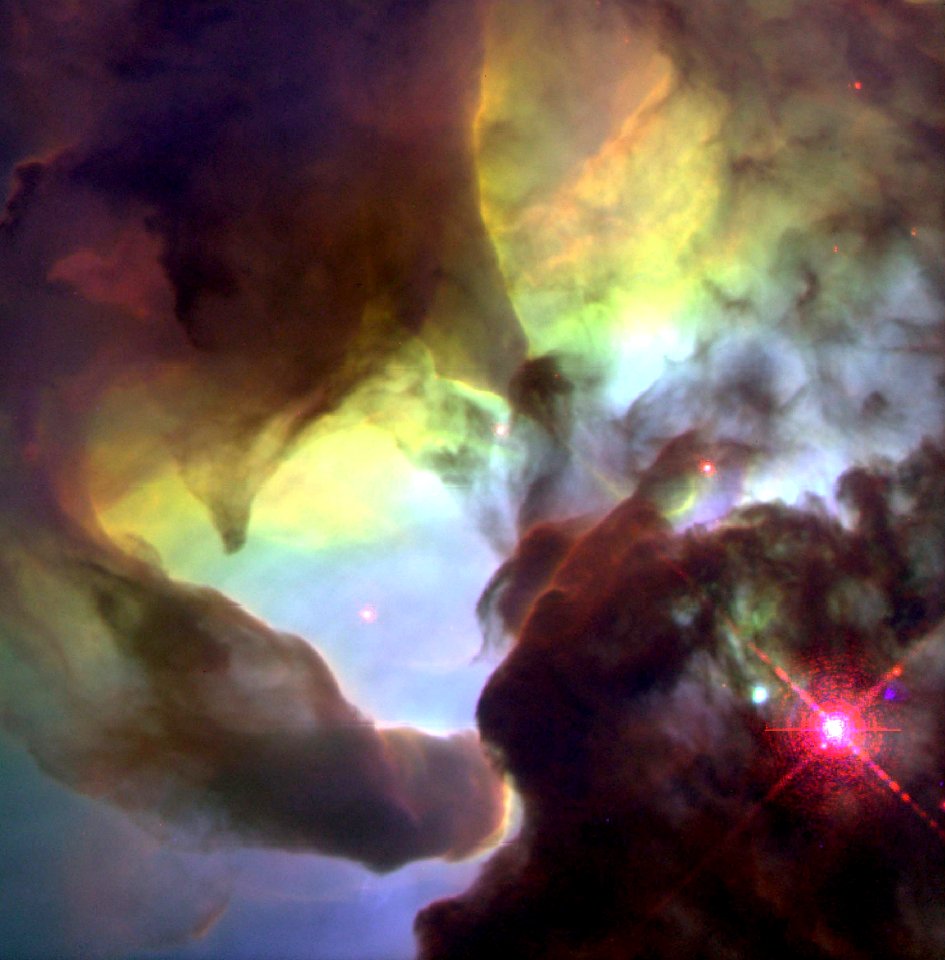 Giant Twisters In The Lagoon Nebula