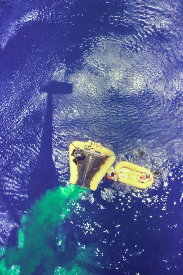 Gemini 4 Recovery With Green Marker Dye