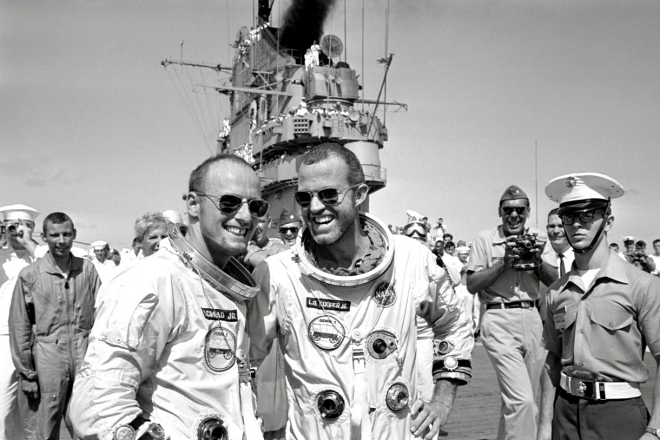 Cooper And Conrad On Deck
